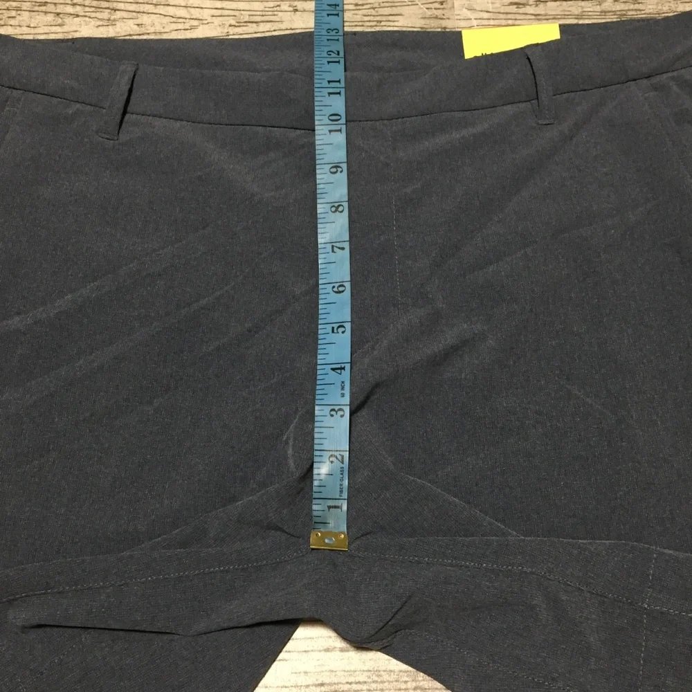 All In Motion Heather Golf Shorts Men's 40 Blue Stretch Performance (Inseam 8)